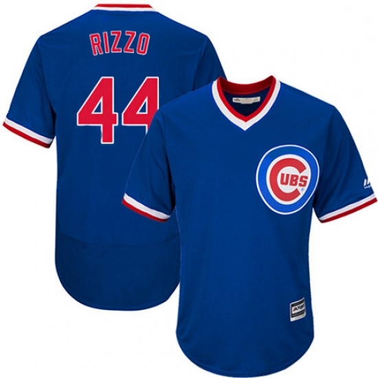 Mens Majestic Chicago Cubs 44 Anthony Rizzo Royal Blue Flexbase Authentic Collection Cooperstown MLB Jersey Mens Majestic Chicago Cubs 44 Anthony Rizzo Royal Blue Flexbase Authentic Collection Cooperstown MLB Jersey