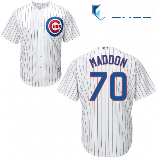 Mens Majestic Chicago Cubs 70 Joe Maddon Replica White Home Cool Base MLB Jersey Mens Majestic Chicago Cubs 70 Joe Maddon Replica White Home Cool Base MLB Jersey