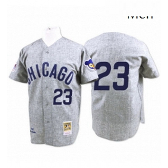 Mens Mitchell and Ness Chicago Cubs 23 Ryne Sandberg Replica Grey 1969 Throwback MLB Jersey Mens Mitchell and Ness Chicago Cubs 23 Ryne Sandberg Replica Grey 1969 Throwback MLB Jersey