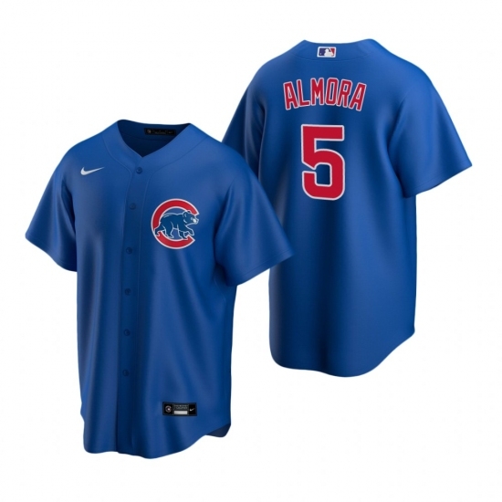 Mens Nike Chicago Cubs 5 Albert Almora Jr Royal Alternate Stitched Baseball Jersey Mens Nike Chicago Cubs 5 Albert Almora Jr Royal Alternate Stitched Baseball Jersey