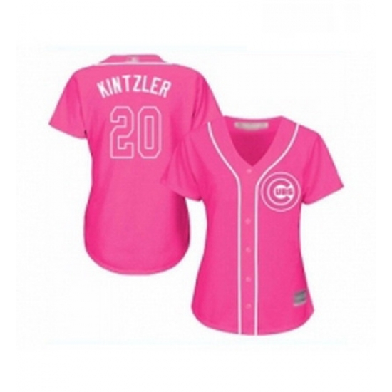 Womens Chicago Cubs 20 Brandon Kintzler Authentic Pink Fashion Baseball Jersey Womens Chicago Cubs 20 Brandon Kintzler Authentic Pink Fashion Baseball Jersey