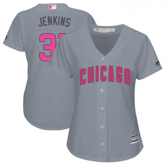 Womens Majestic Chicago Cubs 31 Fergie Jenkins Authentic Grey Mothers Day Cool Base MLB Jersey Womens Majestic Chicago Cubs 31 Fergie Jenkins Authentic Grey Mothers Day Cool Base MLB Jersey