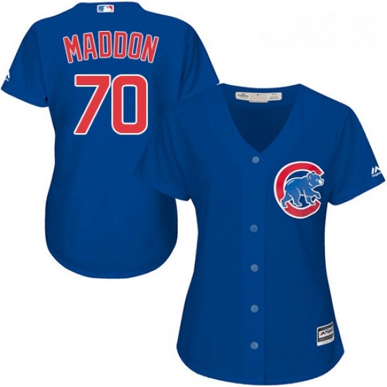 Womens Majestic Chicago Cubs 70 Joe Maddon Authentic Royal Blue Alternate MLB Jersey Womens Majestic Chicago Cubs 70 Joe Maddon Authentic Royal Blue Alternate MLB Jersey