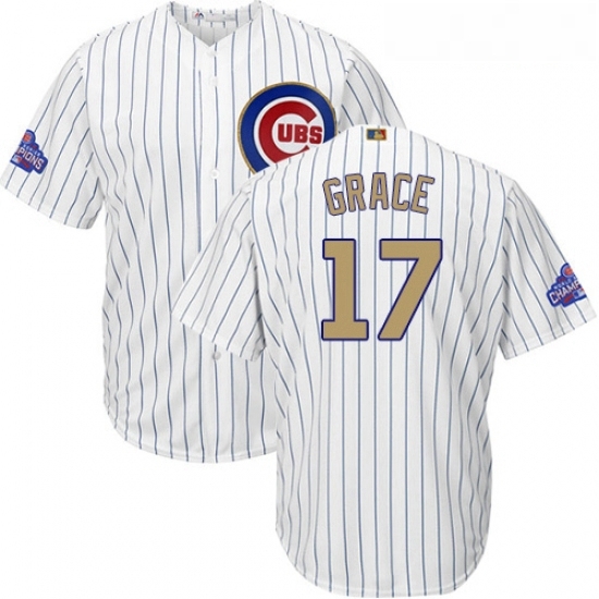 Youth Majestic Chicago Cubs 17 Mark Grace Authentic White 2017 Gold Program Cool Base MLB Jersey Youth Majestic Chicago Cubs 17 Mark Grace Authentic White 2017 Gold Program Cool Base MLB Jersey