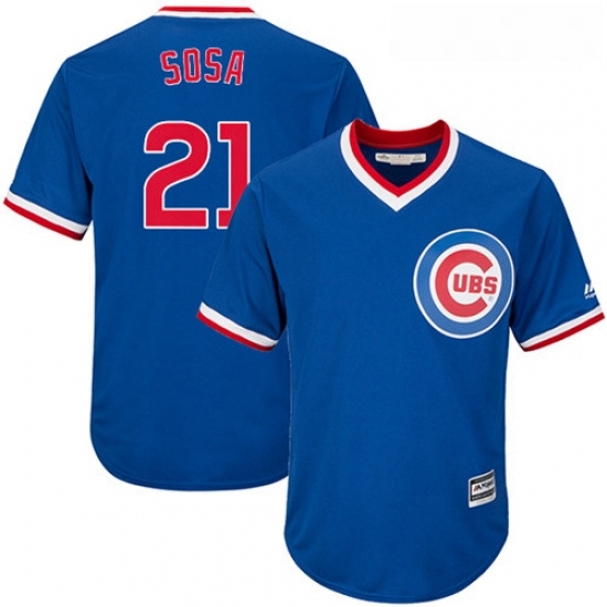 Youth Majestic Chicago Cubs 21 Sammy Sosa Authentic Royal Blue Cooperstown Cool Base MLB Jersey Youth Majestic Chicago Cubs 21 Sammy Sosa Authentic Royal Blue Cooperstown Cool Base MLB Jersey