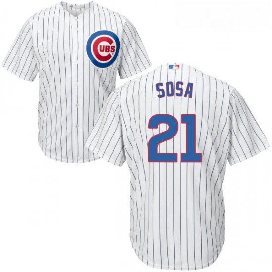 Youth Majestic Chicago Cubs 21 Sammy Sosa Replica White Home Cool Base MLB Jersey Youth Majestic Chicago Cubs 21 Sammy Sosa Replica White Home Cool Base MLB Jersey