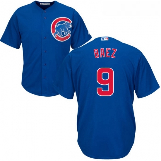 Youth Majestic Chicago Cubs 9 Javier Baez Replica Royal Blue Alternate Cool Base MLB Jersey Youth Majestic Chicago Cubs 9 Javier Baez Replica Royal Blue Alternate Cool Base MLB Jersey