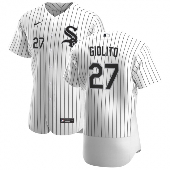 Men Chicago White Sox 27 Lucas Giolito Men Nike White Home 2020 Flex Base Player MLB Jersey Men Chicago White Sox 27 Lucas Giolito Men Nike White Home 2020 Flex Base Player MLB Jersey
