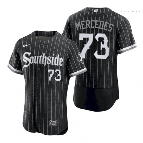 Men's #73 White Sox Yermin Mercedes 2021 City Connect Southside Jersey Men's #73 White Sox Yermin Mercedes 2021 City Connect Southside Jersey