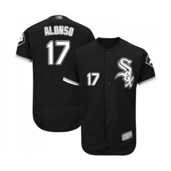 Mens Chicago White Sox 17 Yonder Alonso Black Alternate Flex Base Authentic Collection Baseball Jersey Mens Chicago White Sox 17 Yonder Alonso Black Alternate Flex Base Authentic Collection Baseball Jersey