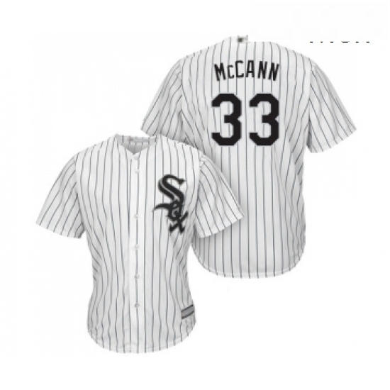 Mens Chicago White Sox 33 James McCann Replica White Home Cool Base Baseball Jersey Mens Chicago White Sox 33 James McCann Replica White Home Cool Base Baseball Jersey
