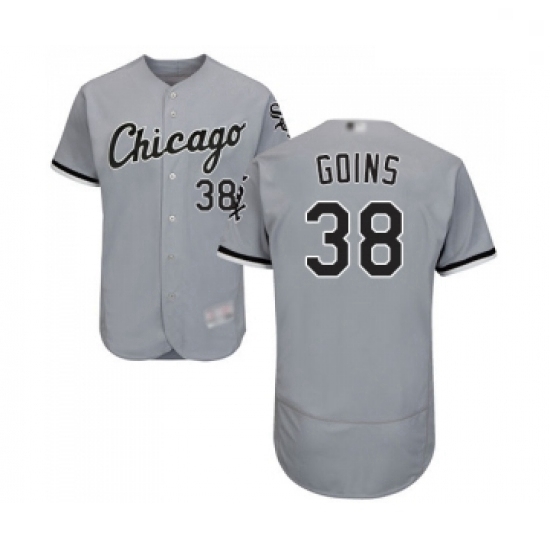 Mens Chicago White Sox 38 Ryan Goins Grey Road Flex Base Authentic Collection Baseball Jersey Mens Chicago White Sox 38 Ryan Goins Grey Road Flex Base Authentic Collection Baseball Jersey