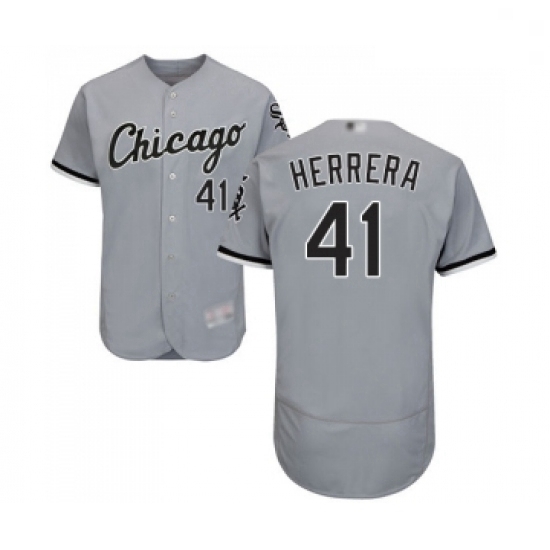 Mens Chicago White Sox 41 Kelvin Herrera Grey Road Flex Base Authentic Collection Baseball Jersey Mens Chicago White Sox 41 Kelvin Herrera Grey Road Flex Base Authentic Collection Baseball Jersey