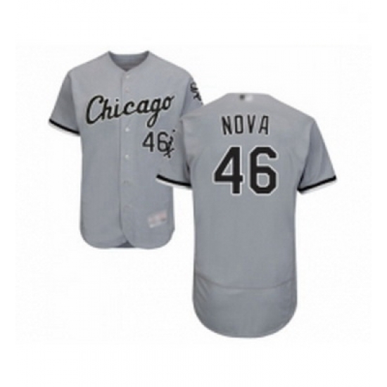 Mens Chicago White Sox 46 Ivan Nova Grey Road Flex Base Authentic Collection Baseball Jersey Mens Chicago White Sox 46 Ivan Nova Grey Road Flex Base Authentic Collection Baseball Jersey