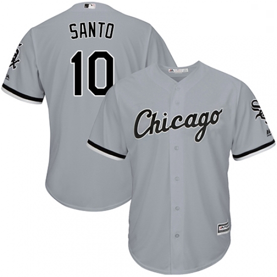 Mens Majestic Chicago White Sox 10 Ron Santo Grey Road Flex Base Authentic Collection MLB Jersey Mens Majestic Chicago White Sox 10 Ron Santo Grey Road Flex Base Authentic Collection MLB Jersey