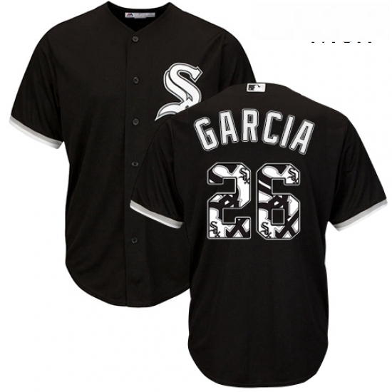 Mens Majestic Chicago White Sox 26 Avisail Garcia Authentic Black Team Logo Fashion Cool Base MLB Jersey Mens Majestic Chicago White Sox 26 Avisail Garcia Authentic Black Team Logo Fashion Cool Base MLB Jersey