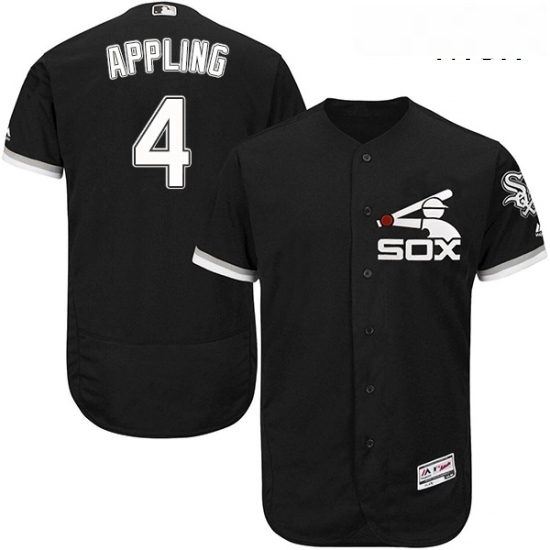 Mens Majestic Chicago White Sox 4 Luke Appling Authentic Black Alternate Home Cool Base MLB Jersey Mens Majestic Chicago White Sox 4 Luke Appling Authentic Black Alternate Home Cool Base MLB Jersey