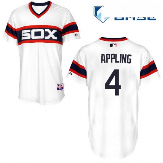 Mens Majestic Chicago White Sox 4 Luke Appling Replica White 2013 Alternate Home Cool Base MLB Jersey Mens Majestic Chicago White Sox 4 Luke Appling Replica White 2013 Alternate Home Cool Base MLB Jersey