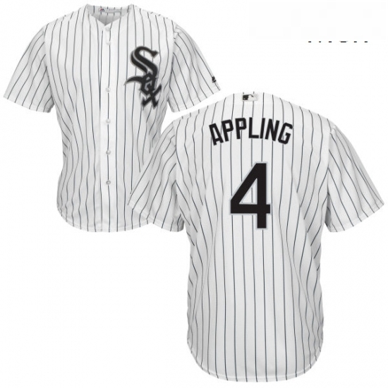 Mens Majestic Chicago White Sox 4 Luke Appling Replica White Home Cool Base MLB Jersey Mens Majestic Chicago White Sox 4 Luke Appling Replica White Home Cool Base MLB Jersey