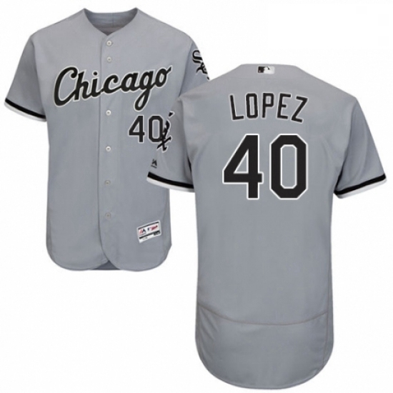 Mens Majestic Chicago White Sox 40 Reynaldo Lopez Grey Road Flex Base Authentic Collection MLB Jersey Mens Majestic Chicago White Sox 40 Reynaldo Lopez Grey Road Flex Base Authentic Collection MLB Jersey