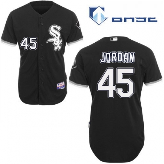 Mens Majestic Chicago White Sox 45 Michael Jordan Replica Black Alternate Home Cool Base MLB Jersey Mens Majestic Chicago White Sox 45 Michael Jordan Replica Black Alternate Home Cool Base MLB Jersey