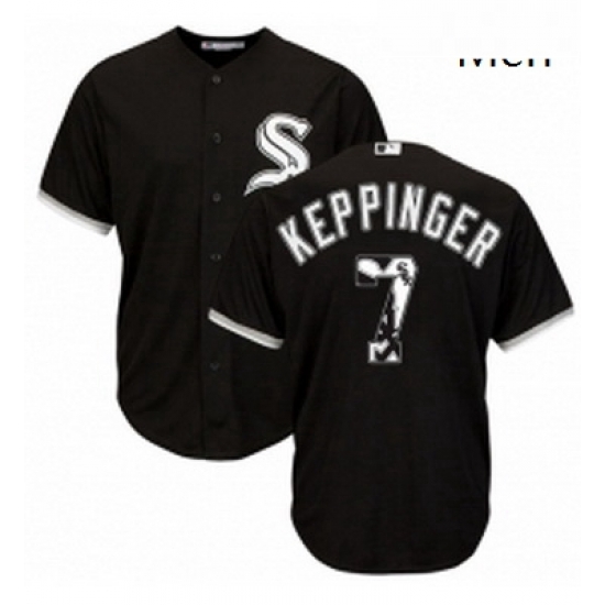 Mens Majestic Chicago White Sox 7 Jeff Keppinger Authentic Black Team Logo Fashion Cool Base MLB Jersey Mens Majestic Chicago White Sox 7 Jeff Keppinger Authentic Black Team Logo Fashion Cool Base MLB Jersey