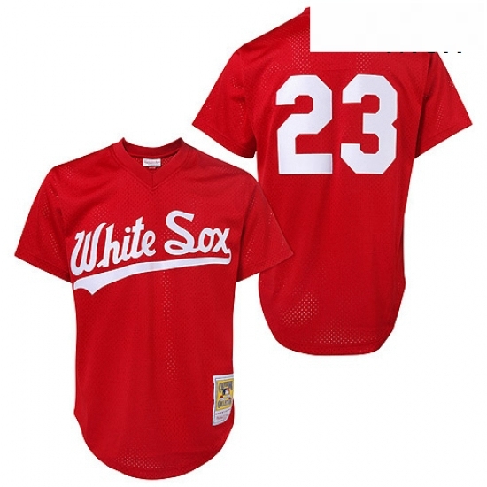Mens Mitchell and Ness 1990 Chicago White Sox 23 Robin Ventura Authentic Red Throwback MLB Jersey Mens Mitchell and Ness 1990 Chicago White Sox 23 Robin Ventura Authentic Red Throwback MLB Jersey
