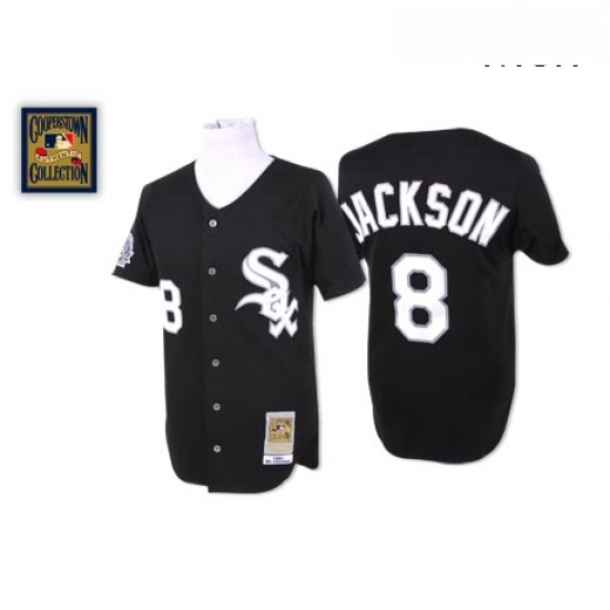 Mens Mitchell and Ness Chicago White Sox 8 Bo Jackson Authentic Black Throwback MLB Jersey Mens Mitchell and Ness Chicago White Sox 8 Bo Jackson Authentic Black Throwback MLB Jersey