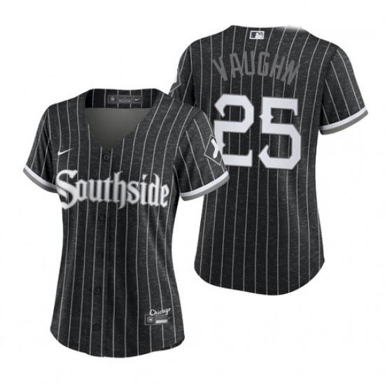 Women Chicago White Sox Southside Andrew Vaughn City Connect Authentic Jersey Women Chicago White Sox Southside Andrew Vaughn City Connect Authentic Jersey