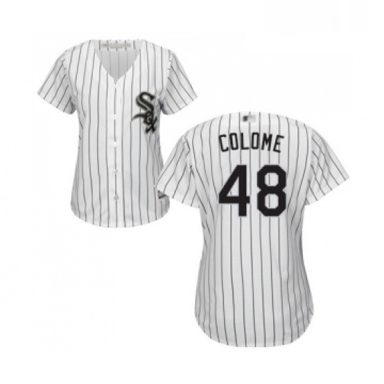 Womens Chicago White Sox 48 Alex Colome Replica White Home Cool Base Baseball Jersey Womens Chicago White Sox 48 Alex Colome Replica White Home Cool Base Baseball Jersey