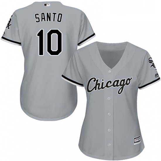 Womens Majestic Chicago White Sox 10 Ron Santo Authentic Grey Road Cool Base MLB Jersey Womens Majestic Chicago White Sox 10 Ron Santo Authentic Grey Road Cool Base MLB Jersey