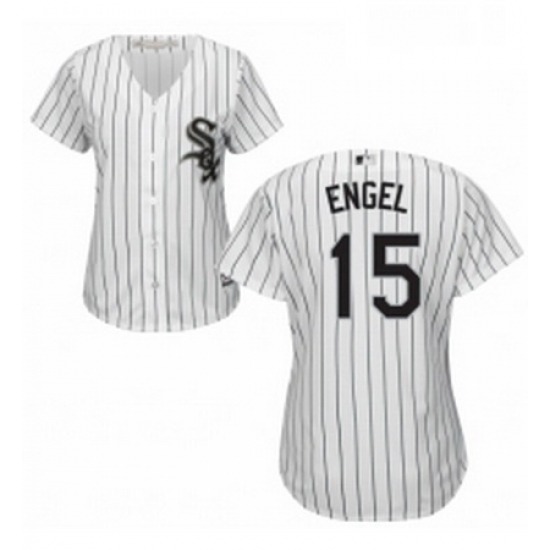Womens Majestic Chicago White Sox 15 Adam Engel Authentic White Home Cool Base MLB Jersey Womens Majestic Chicago White Sox 15 Adam Engel Authentic White Home Cool Base MLB Jersey