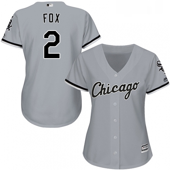 Womens Majestic Chicago White Sox 2 Nellie Fox Replica Grey Road Cool Base MLB Jersey Womens Majestic Chicago White Sox 2 Nellie Fox Replica Grey Road Cool Base MLB Jersey