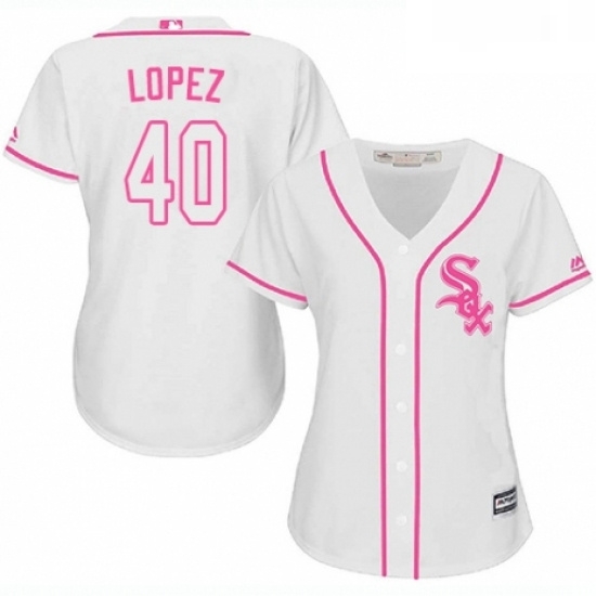 Womens Majestic Chicago White Sox 40 Reynaldo Lopez Authentic White Fashion Cool Base MLB Jersey Womens Majestic Chicago White Sox 40 Reynaldo Lopez Authentic White Fashion Cool Base MLB Jersey