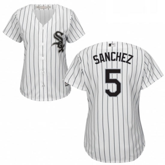 Womens Majestic Chicago White Sox 5 Yolmer Sanchez Authentic White Home Cool Base MLB Jersey Womens Majestic Chicago White Sox 5 Yolmer Sanchez Authentic White Home Cool Base MLB Jersey