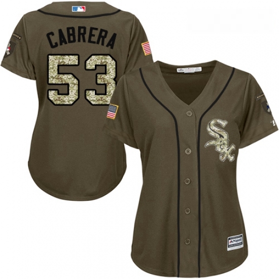 Womens Majestic Chicago White Sox 53 Welington Castillo Authentic Green Salute to Service MLB Jersey Womens Majestic Chicago White Sox 53 Welington Castillo Authentic Green Salute to Service MLB Jersey