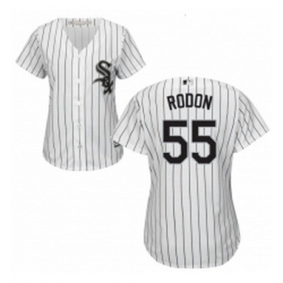 Womens Majestic Chicago White Sox 55 Carlos Rodon Replica White Home Cool Base MLB Jersey Womens Majestic Chicago White Sox 55 Carlos Rodon Replica White Home Cool Base MLB Jersey