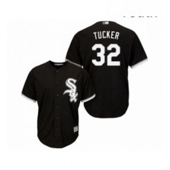 Youth Chicago White Sox 32 Preston Tucker Replica Black Alternate Home Cool Base Baseball Jersey Youth Chicago White Sox 32 Preston Tucker Replica Black Alternate Home Cool Base Baseball Jersey