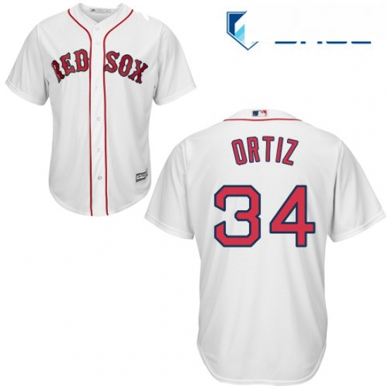 Youth Majestic Boston Red Sox 34 David Ortiz Authentic White Home Cool Base MLB Jersey Youth Majestic Boston Red Sox 34 David Ortiz Authentic White Home Cool Base MLB Jersey