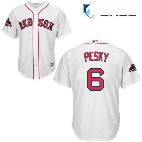 Youth Majestic Boston Red Sox 6 Johnny Pesky Authentic White Home Cool Base 2018 World Series Champions MLB Jersey Youth Majestic Boston Red Sox 6 Johnny Pesky Authentic White Home Cool Base 2018 World Series Champions MLB Jersey