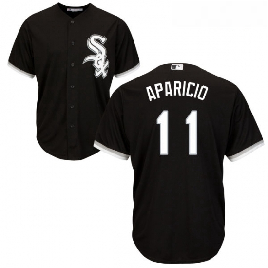 Youth Majestic Chicago White Sox 11 Luis Aparicio Replica Black Alternate Home Cool Base MLB Jersey Youth Majestic Chicago White Sox 11 Luis Aparicio Replica Black Alternate Home Cool Base MLB Jersey