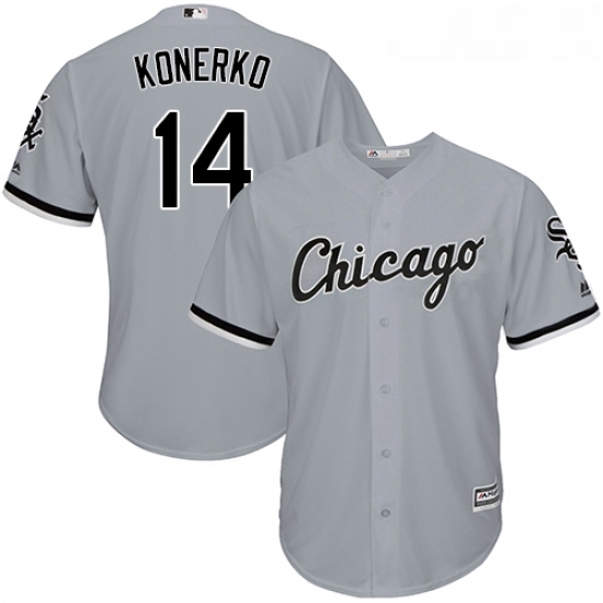 Youth Majestic Chicago White Sox 14 Paul Konerko Replica Grey Road Cool Base MLB Jersey Youth Majestic Chicago White Sox 14 Paul Konerko Replica Grey Road Cool Base MLB Jersey