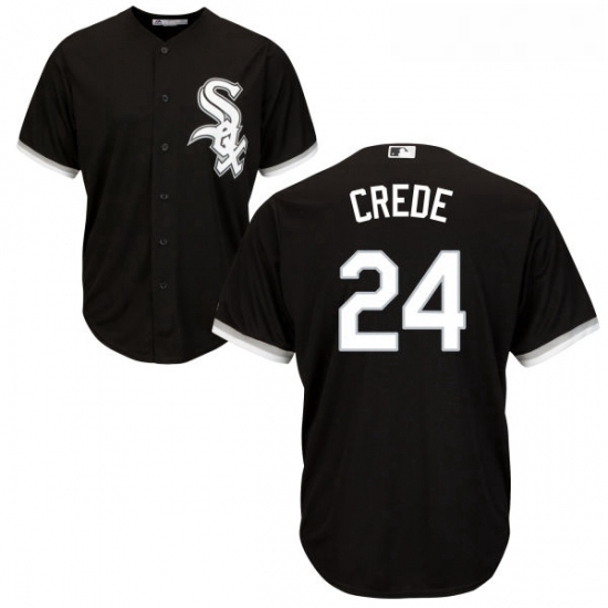 Youth Majestic Chicago White Sox 24 Joe Crede Replica Black Alternate Home Cool Base MLB Jersey Youth Majestic Chicago White Sox 24 Joe Crede Replica Black Alternate Home Cool Base MLB Jersey