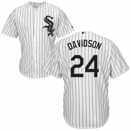 Youth Majestic Chicago White Sox 24 Matt Davidson Authentic White Home Cool Base MLB Jersey Youth Majestic Chicago White Sox 24 Matt Davidson Authentic White Home Cool Base MLB Jersey
