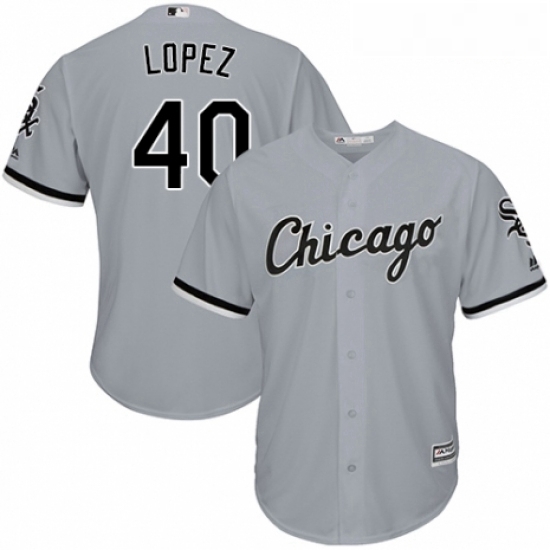Youth Majestic Chicago White Sox 40 Reynaldo Lopez Authentic Grey Road Cool Base MLB Jersey Youth Majestic Chicago White Sox 40 Reynaldo Lopez Authentic Grey Road Cool Base MLB Jersey