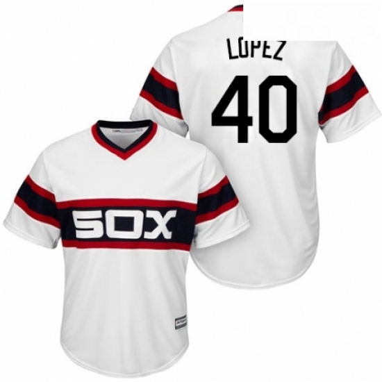 Youth Majestic Chicago White Sox 40 Reynaldo Lopez Replica White 2013 Alternate Home Cool Base MLB Jersey Youth Majestic Chicago White Sox 40 Reynaldo Lopez Replica White 2013 Alternate Home Cool Base MLB Jersey