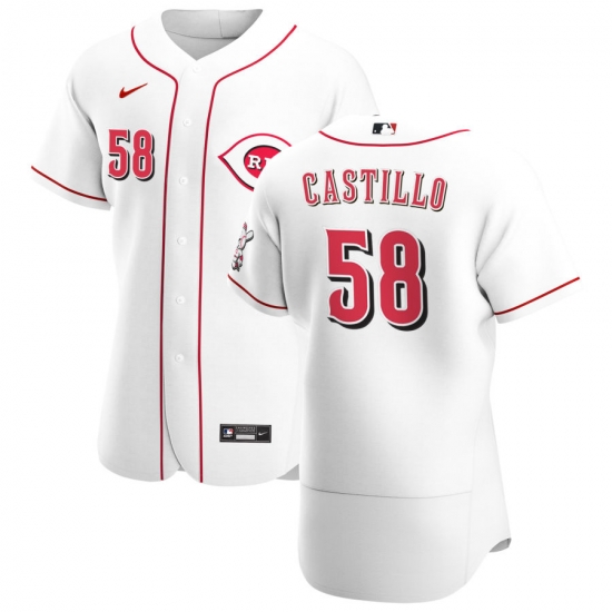 Men Cincinnati Reds 58 Luis Castillo Men Nike White Home 2020 Flex Base Player MLB Jersey Men Cincinnati Reds 58 Luis Castillo Men Nike White Home 2020 Flex Base Player MLB Jersey