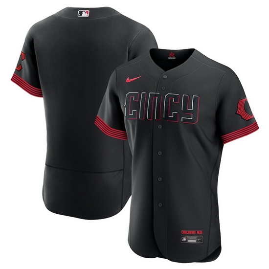 Men Cincinnati Reds Active Player Custom Black 2023 City Connect Flex Base Stitched Jersey Men Cincinnati Reds Active Player Custom Black 2023 City Connect Flex Base Stitched Jersey
