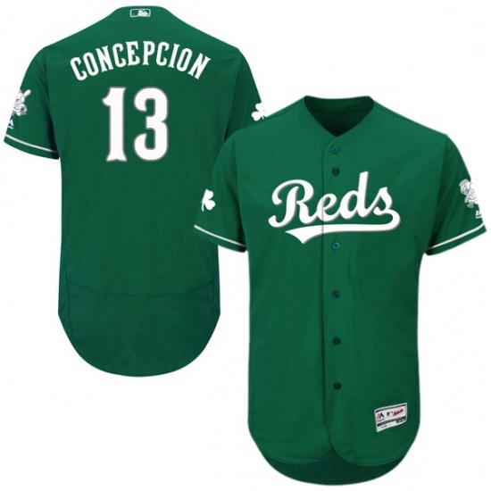 Mens Majestic Cincinnati Reds 13 Dave Concepcion Green Celtic Flexbase Authentic Collection MLB Jersey Mens Majestic Cincinnati Reds 13 Dave Concepcion Green Celtic Flexbase Authentic Collection MLB Jersey