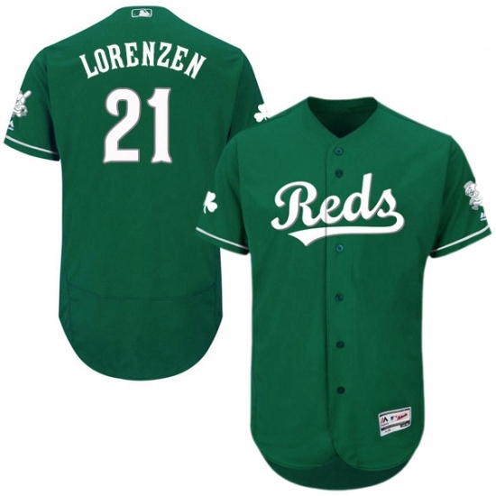 Mens Majestic Cincinnati Reds 21 Michael Lorenzen Green Celtic Flexbase Authentic Collection MLB Jersey Mens Majestic Cincinnati Reds 21 Michael Lorenzen Green Celtic Flexbase Authentic Collection MLB Jersey